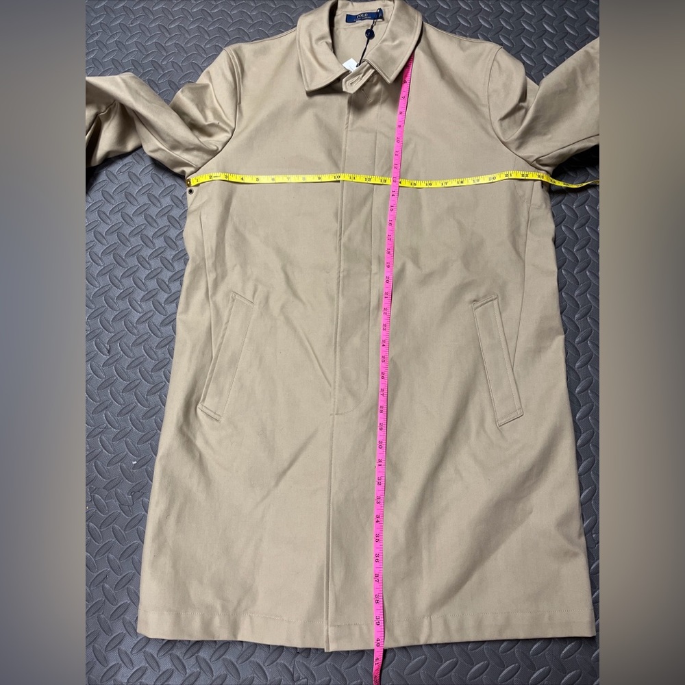 Ralph Lauren Men's Beige Cotton Gabardine Trench Coat Size XLarge XL Ret… - Picture 8 of 16